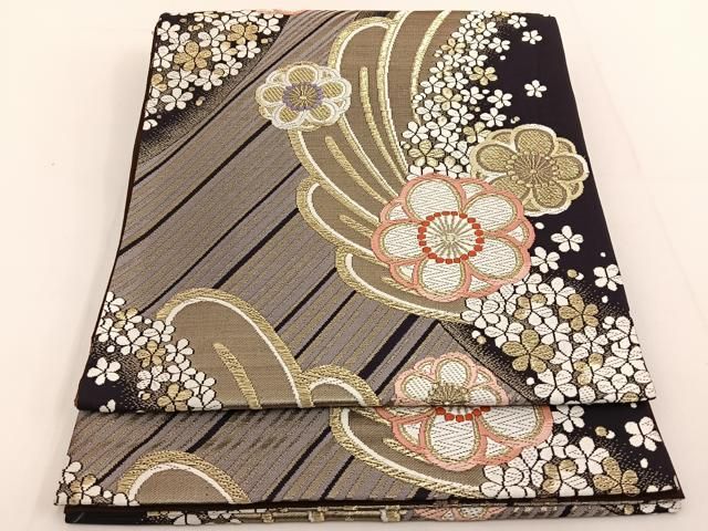 平和屋本店□袋帯 西陣 まとめて100点 鶴 鴛鴦 向かい蝶 風景 乱菊
