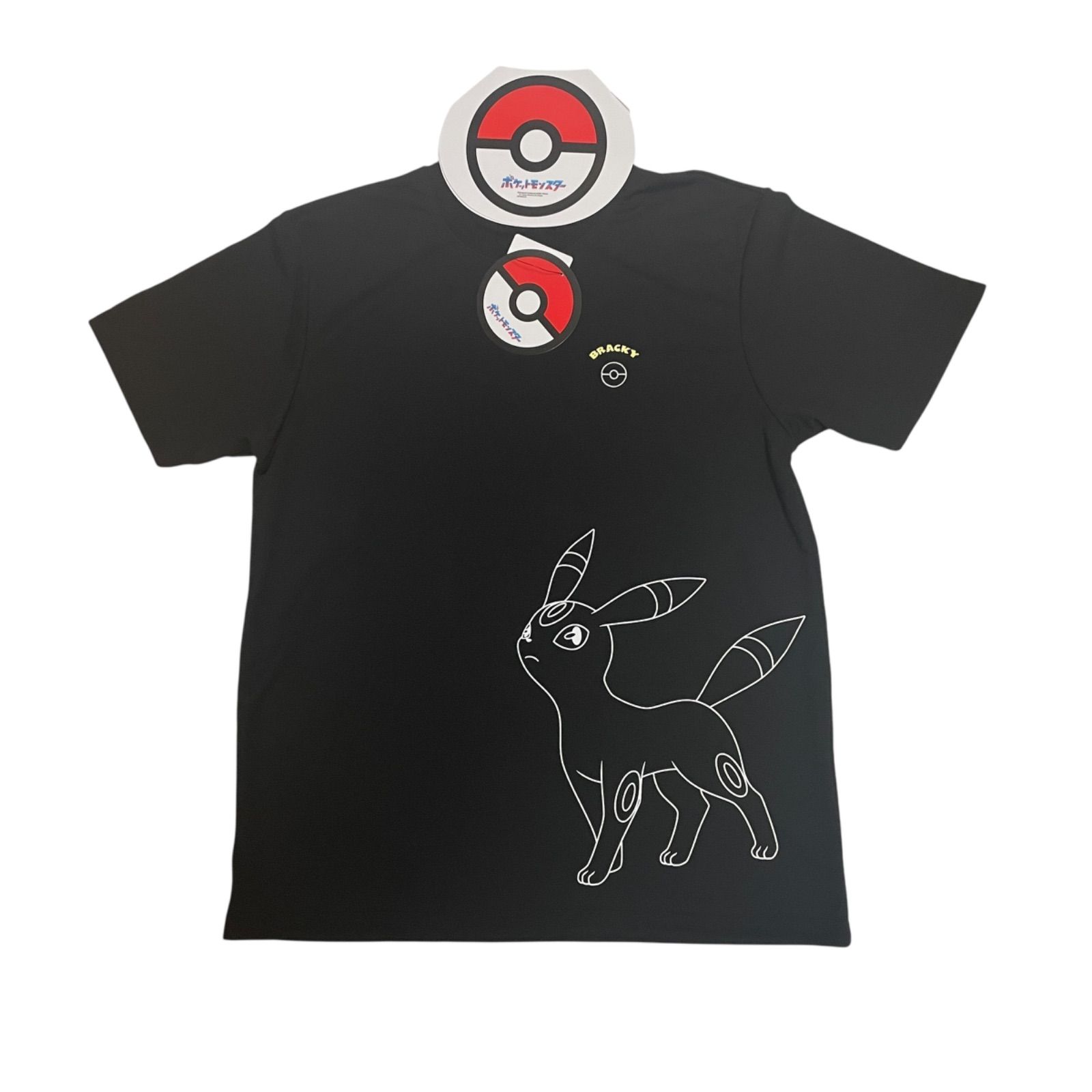 新品】ブラッキー ポケモン 半袖tシャツ ドライ メッシュ 半袖