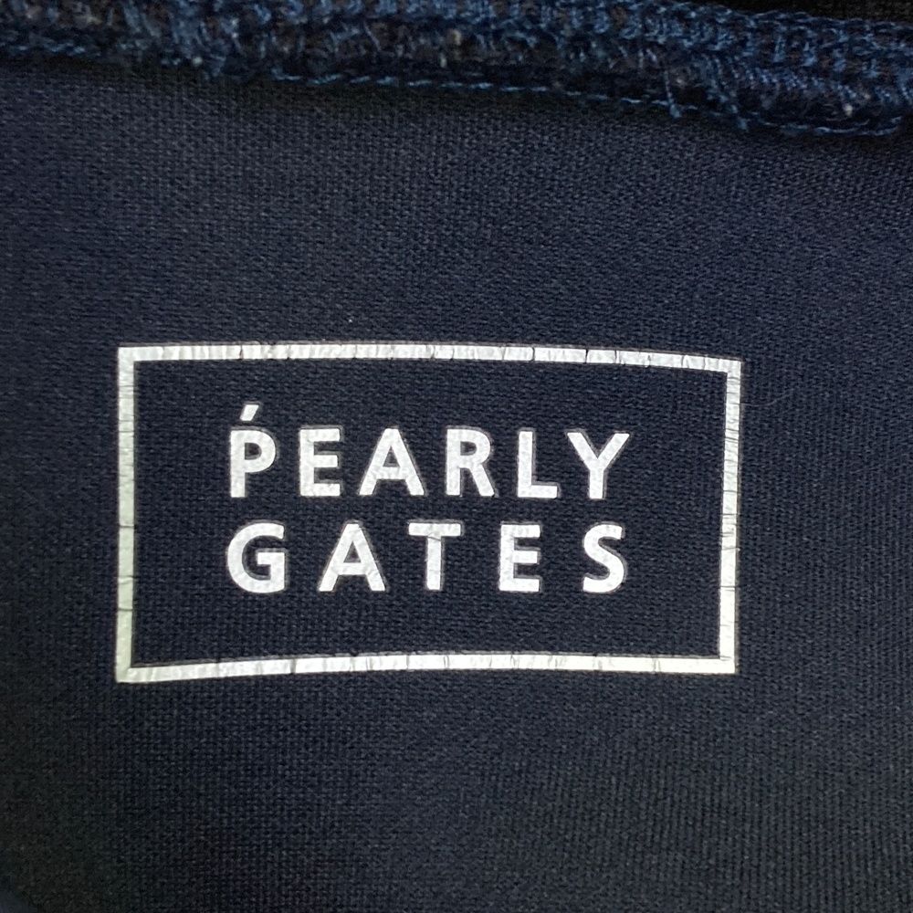 サイズ：0 PEARLY GATES パーリーゲイツ 2024年モデル ジップパーカー 総柄 ネイビー系 [240101426567] ゴルフウェア レディース ストスト PEARLY GATES パーリーゲイツ ジップパーカー ロゴ レオパード柄