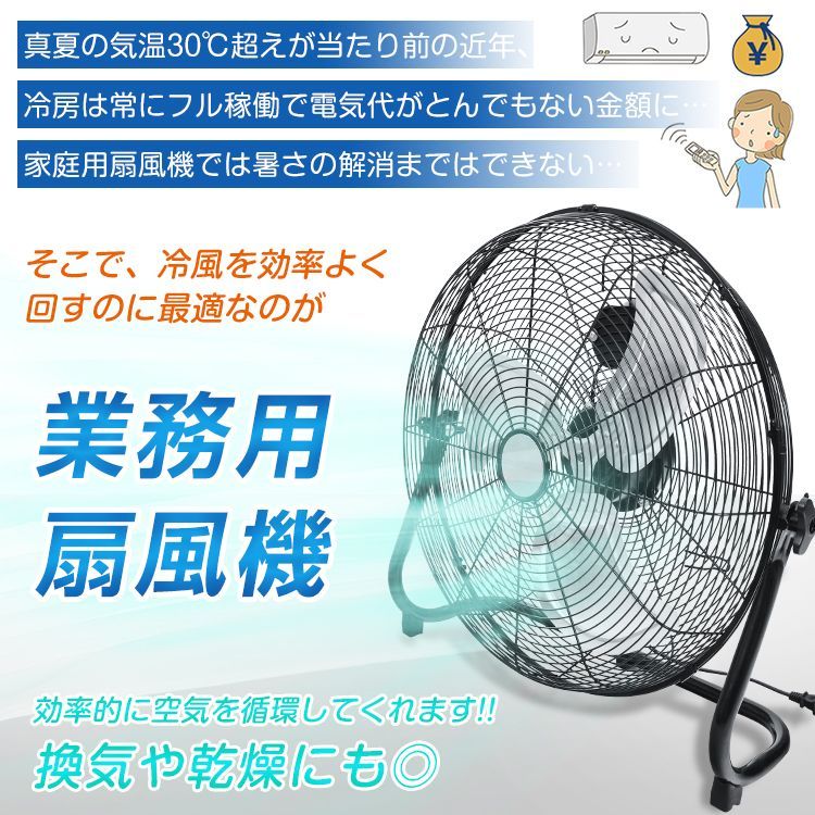 強力 フロア扇