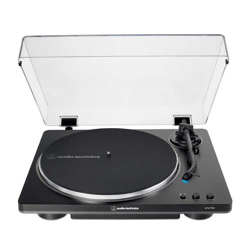 未開梱 オーディオテクニカ フルオートターンテーブル ブラック グレー AT-LP70XBG-JP