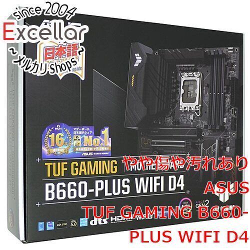 [bn:15] ASUS製　ATXマザーボード　TUF GAMING B660-PLUS WIFI D4　LGA1700 元箱あり