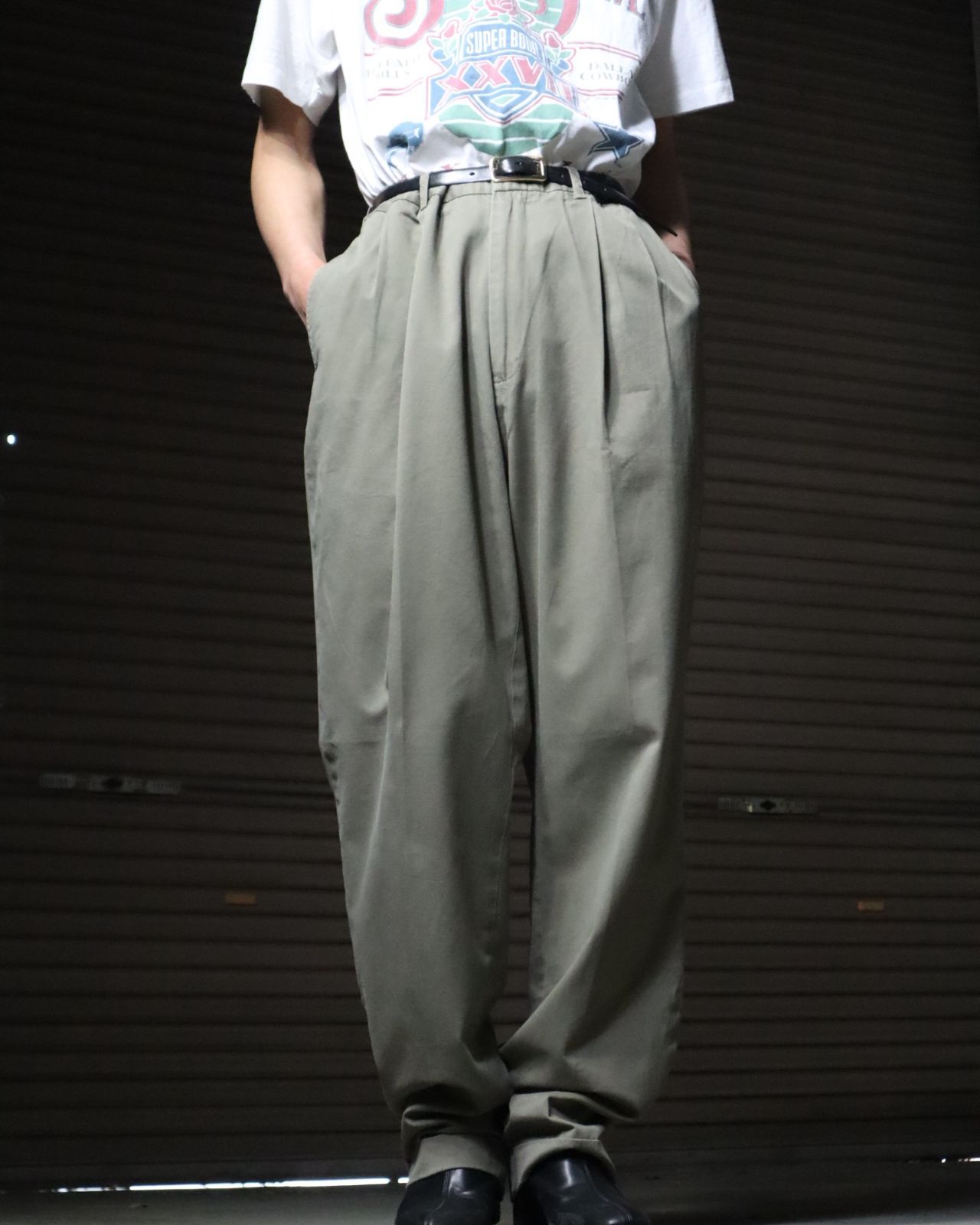 90's Polo Ralph Lauren 2tuck チノパン ポロチノ Deadstock 90's USA製 Polo Ralph Lauren 2Tuck Chino Pants W30