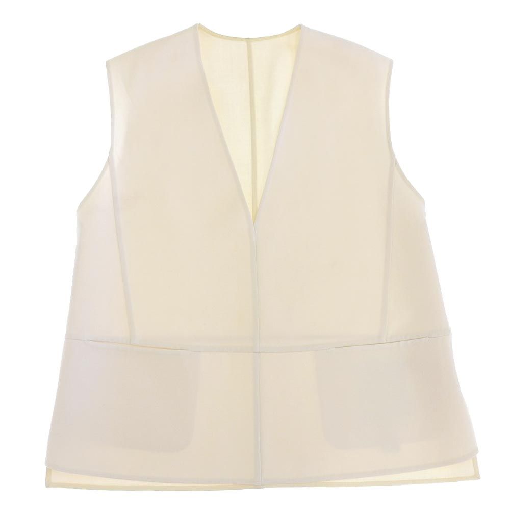 お値下げ！美品ドゥロワー ウールケヌキジレ36 DRAWER（ドゥロワー） 定価14.8万 ウールケヌキロングジレ 36