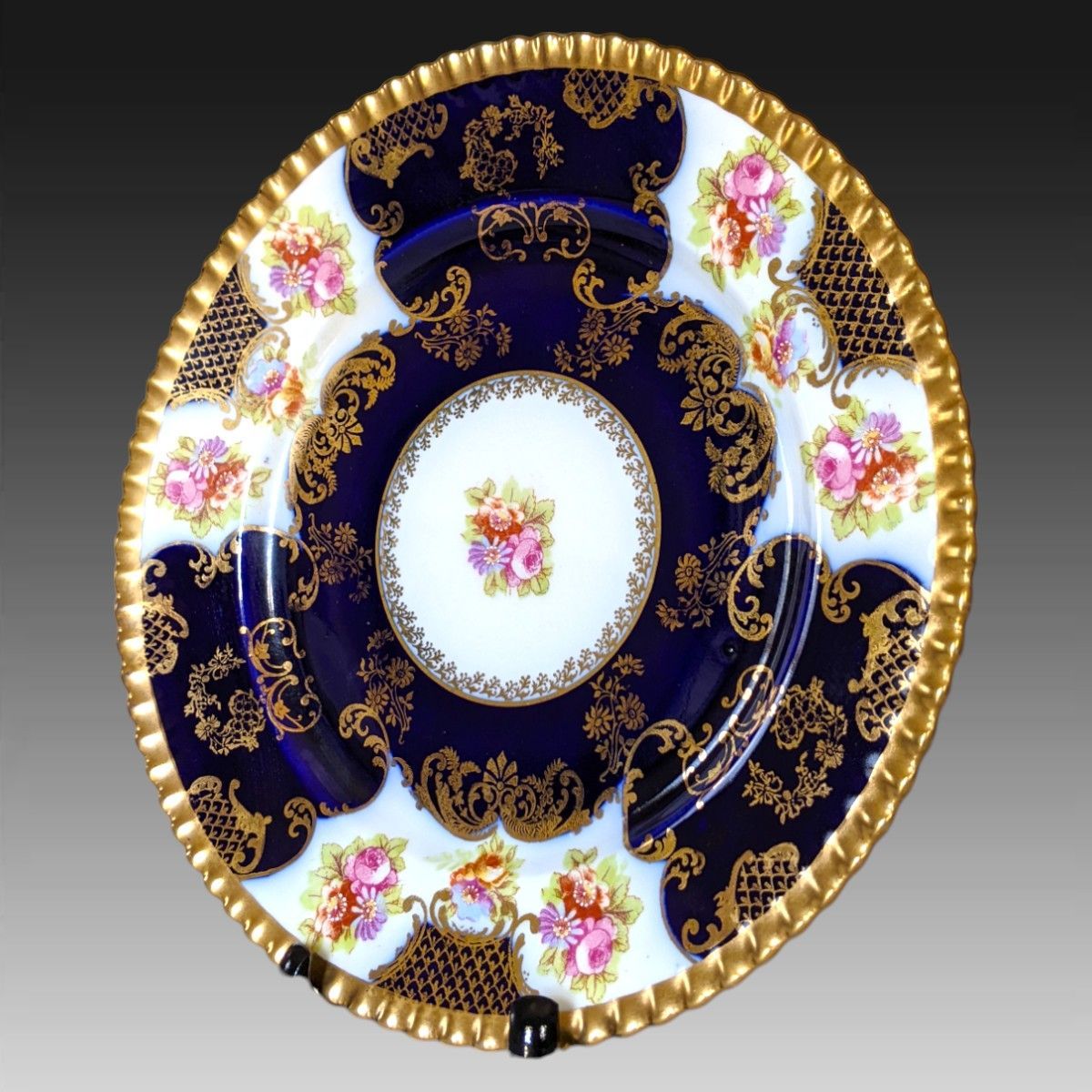 アンティーク プレート 手描き 金彩 薔薇 オーストリア 【公式通販】