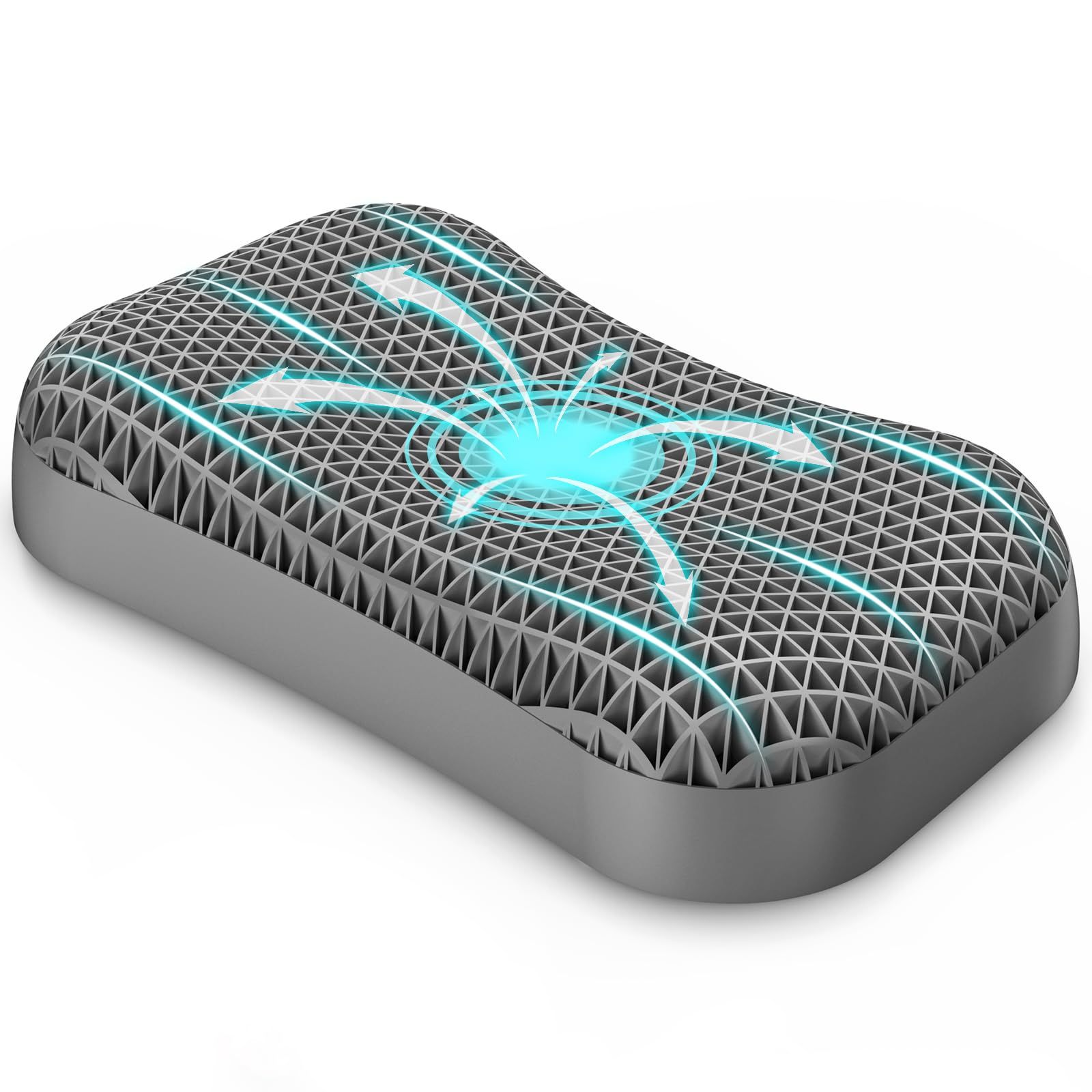 Dafeel 枕 まくら 首が痛くならない 無重力ジェルピロー 高め 高さ調節 ジェル枕 ゲル枕 安眠枕 低反発 高反発 大きめ 横向き対応 TPE素材 丸洗い 蒸れない ハニカム構造 耐圧分散 人間工学 pillow いびき防止枕 蝶型 枕カバ