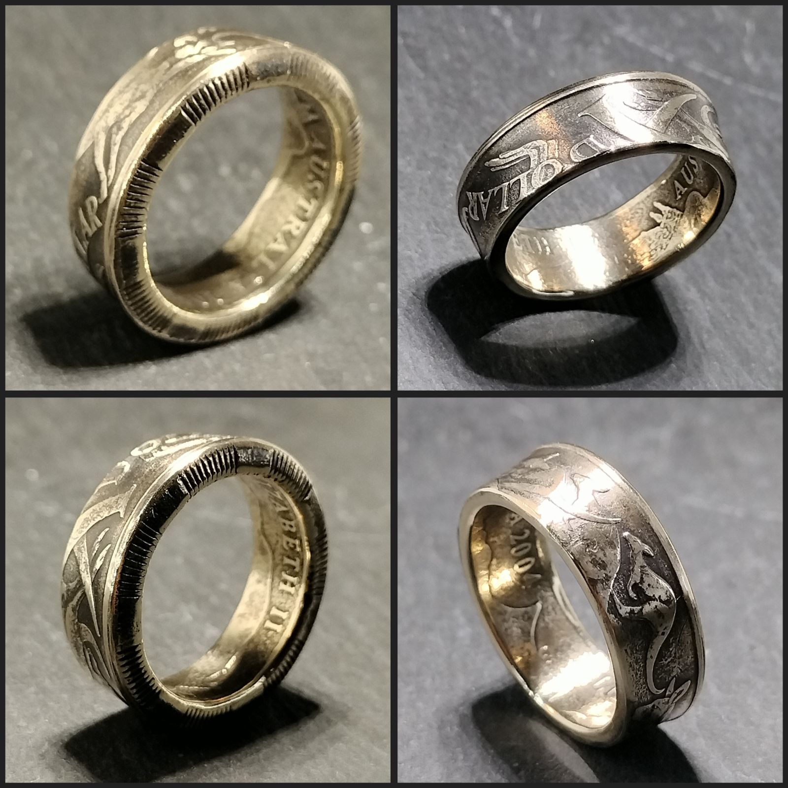 cocosora様のルーム] アメリカカットコイン モーリシャスコインリング コインリング 25セント クォータードル