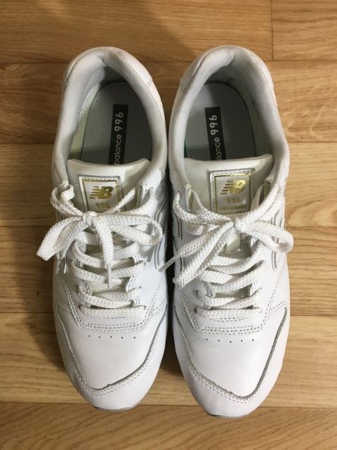 中古】 new balance ﾆｭｰﾊﾞﾗﾝｽ ﾚｻﾞｰｽﾆｰｶｰ CM996LTW ﾛｰｶｯﾄ ﾎﾜｲﾄ系 25.5