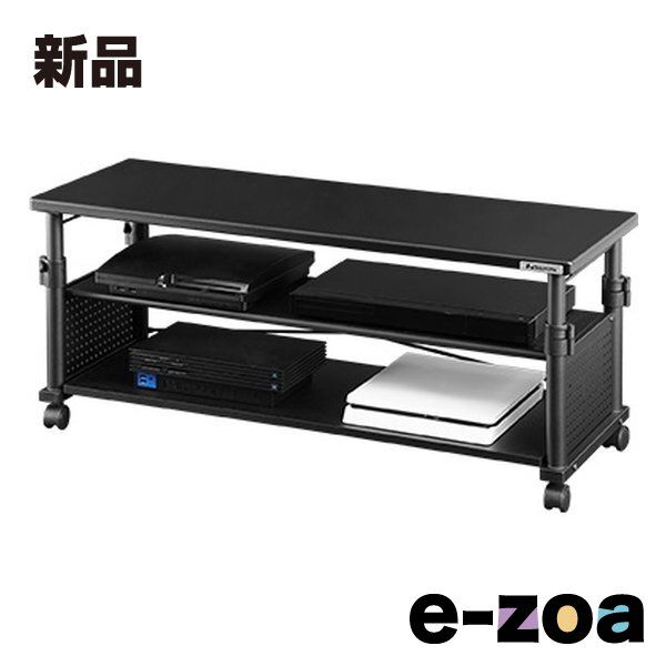 Bauhutte バウヒュッテ 昇降式テレビ台 スタンダードタイプ|幅1000×奥行350×高さ370～560mm|ブラック BHV-1000H-BK 2448464