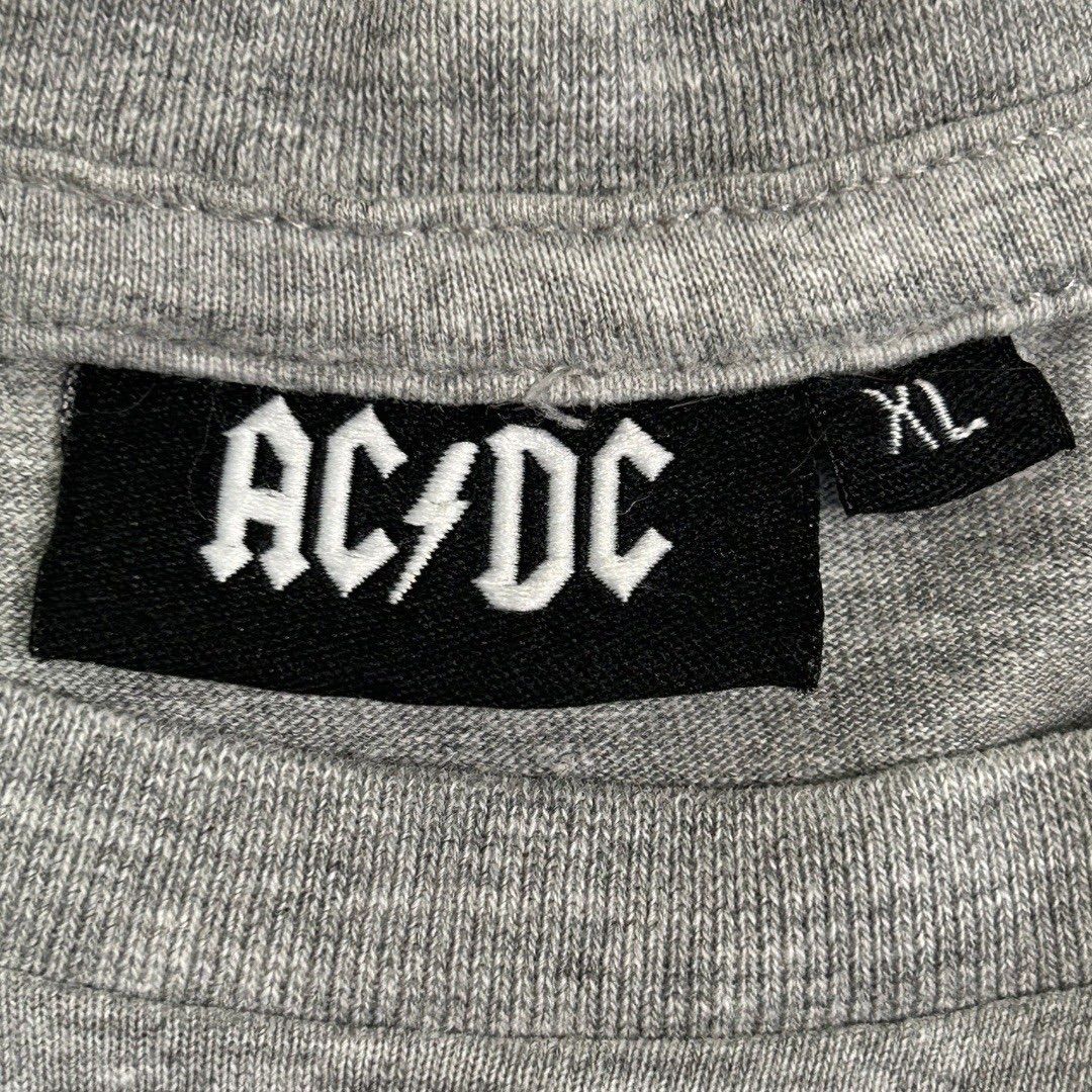 【XL】AC/DC　BLACK ICE　ブラックアイス　悪魔の氷　グレー　バンドTシャツ　バンT　古着