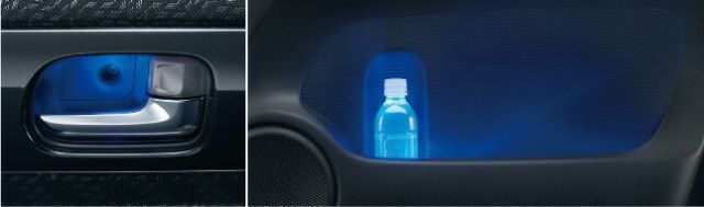HONDA ホンダ 純正 NBOX N-BOX エヌボックス インナードアハンドル/ドアポケットイルミネーション:ブルーLED（イグニション連動/フロントドア左右セット） 2011.11～2012.11