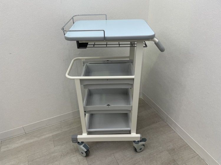美品送料込】医療用ステンレスワゴン20型（2段） 美品送料込】医療用