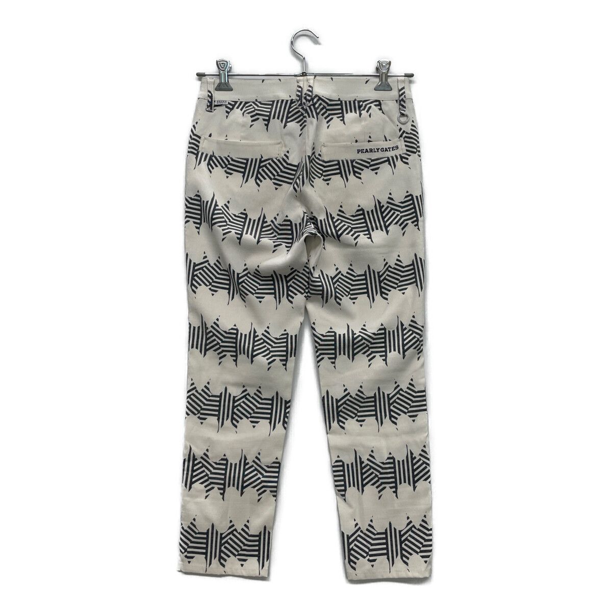 PEARLY GATES ストライプパンツ ブラック/ホワイト PEARLY GATES