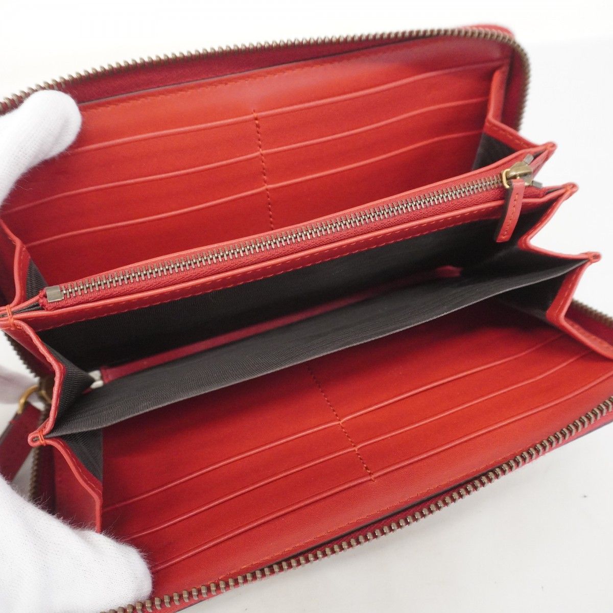 5ie5996-h】グッチ 長財布 GGスプリーム チェリー 476049 PVC ベージュ  