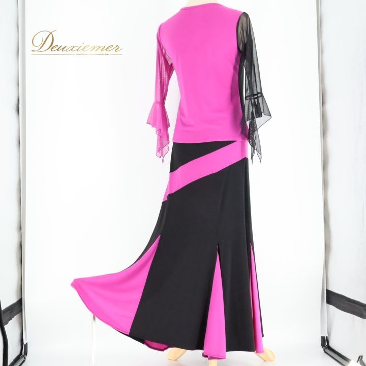 社交ダンス 衣装 トップス スカート ツーピース セットアップ 上下