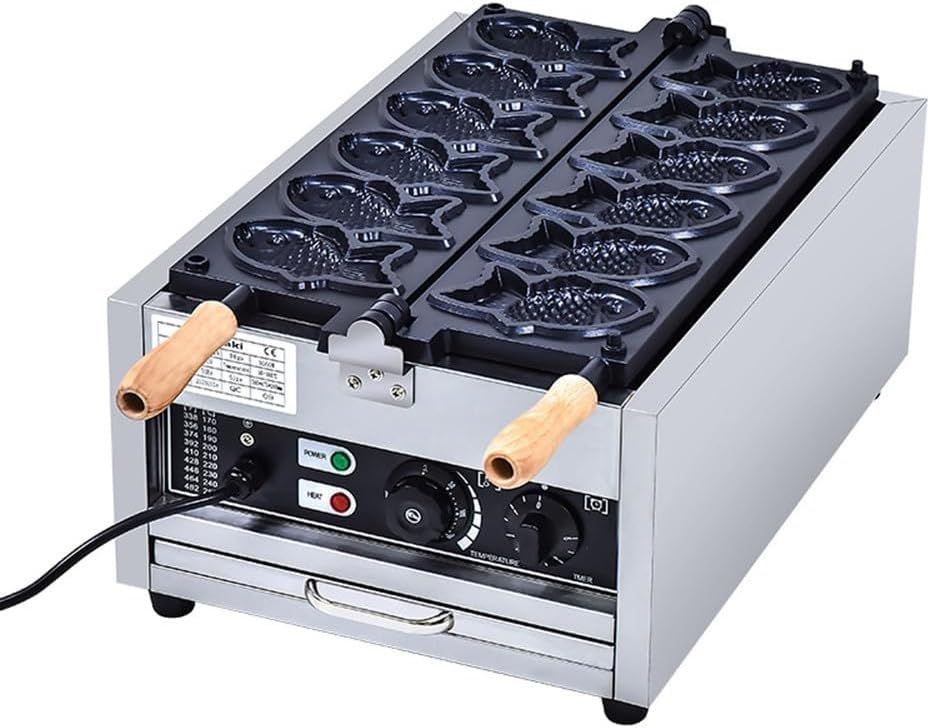 たい焼き器 鯛焼きメーカー業務用電気たい焼き機 6個 業務用電気 たい焼き器 鯛焼きメーカー業務用電気たい焼き機 6個 業務用電気