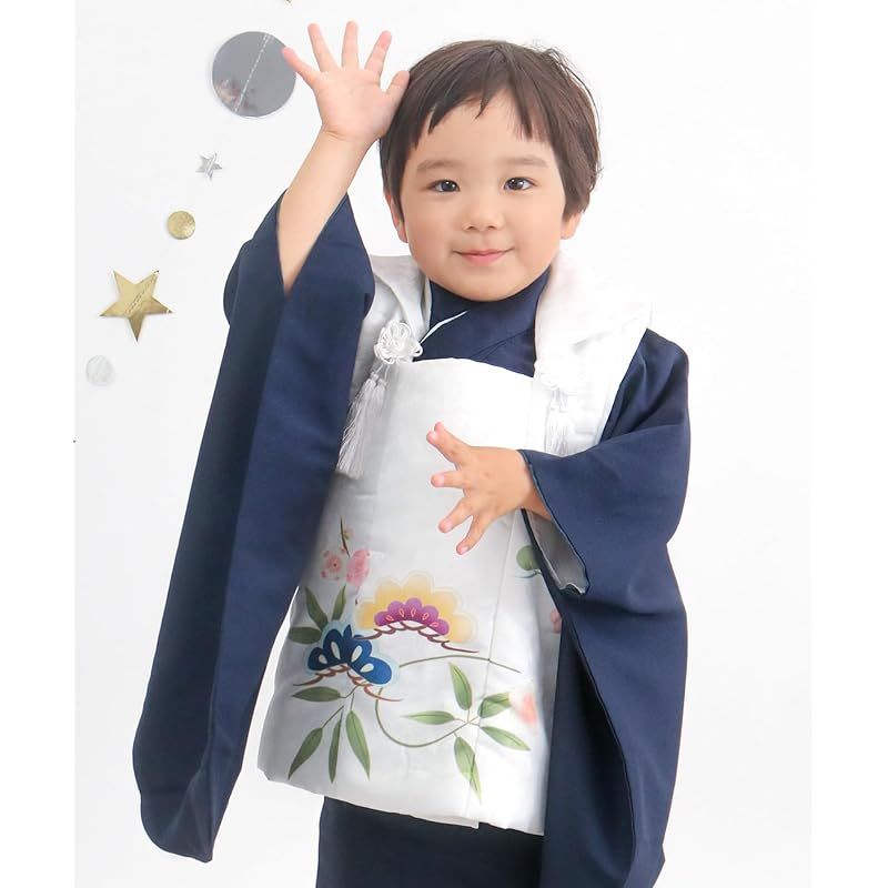 3歳　七五三　お正月　被布付き　着物　男の子　キョウエツ 3歳 七五三 お正月 被布付き 着物 男の子 キョウエツ