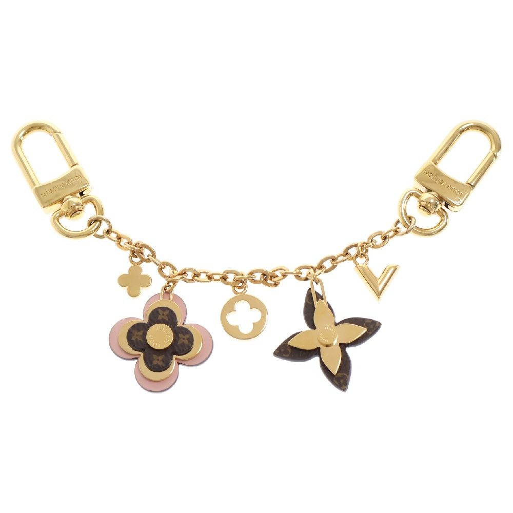 LVロゴ フラワーチャーム ゴールド LOUIS VUITTON (ルイヴィトン) バッグチャーム チェーン
