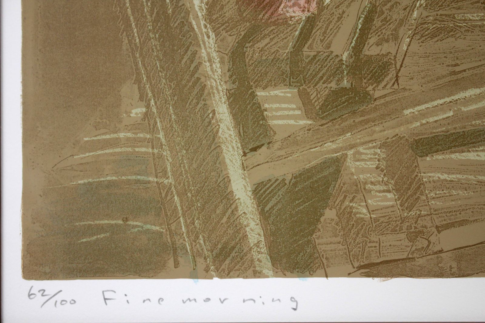 福本吉秀 リトグラフ 版画『ファインモーニング』 絵画 - メルカリ