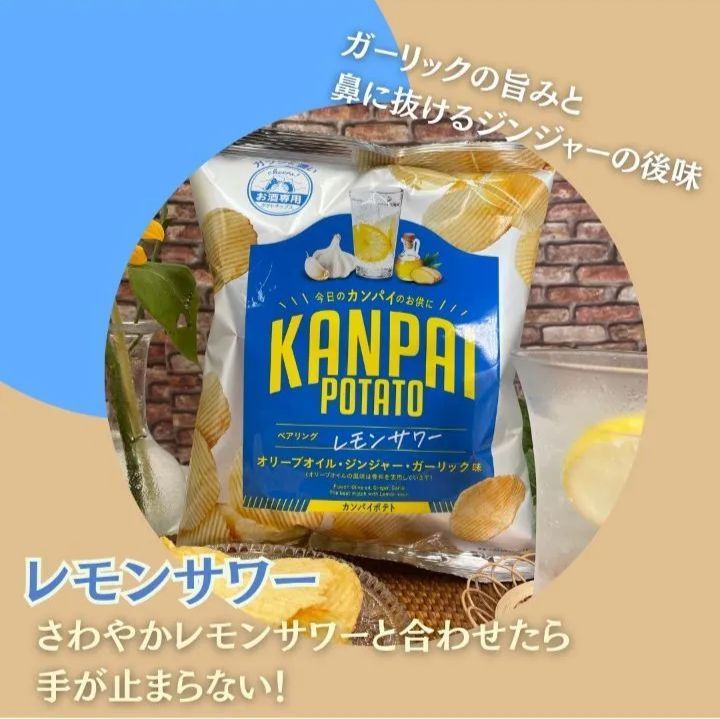 お酒専用ポテトチップス・カンパイポテト」 4種類・各3袋づつ合計12袋