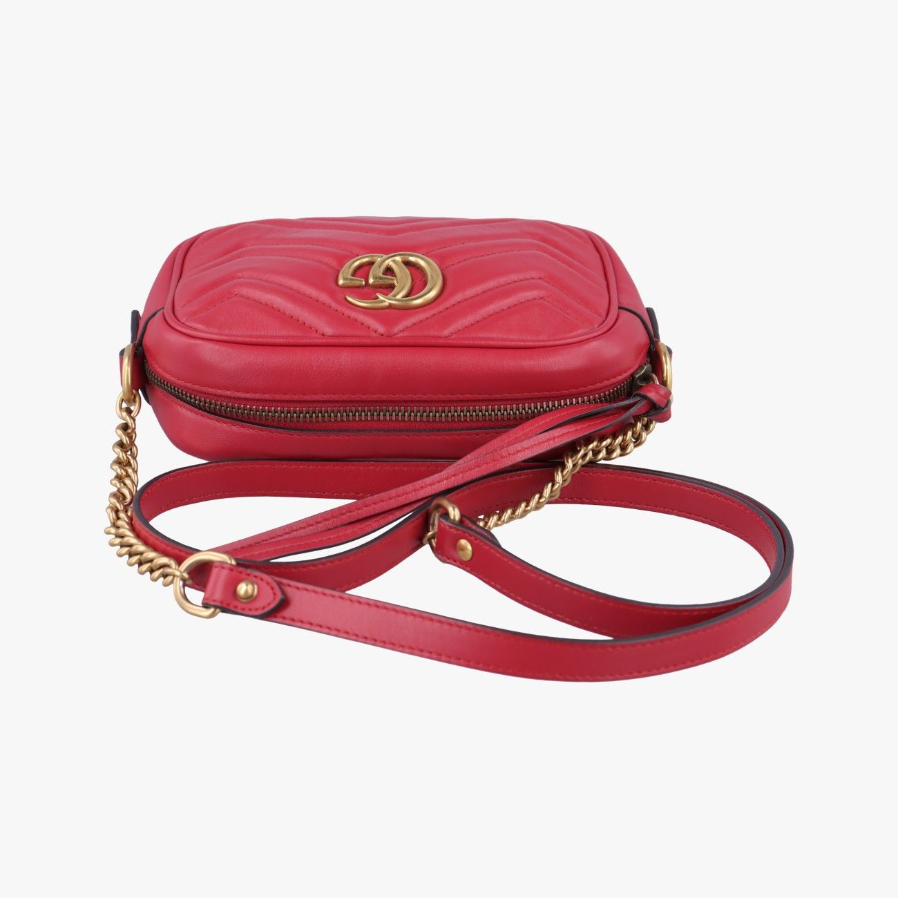 グッチGucciGGマーモントレッドレザー448065B023155912 DECORATOM_COM_BR