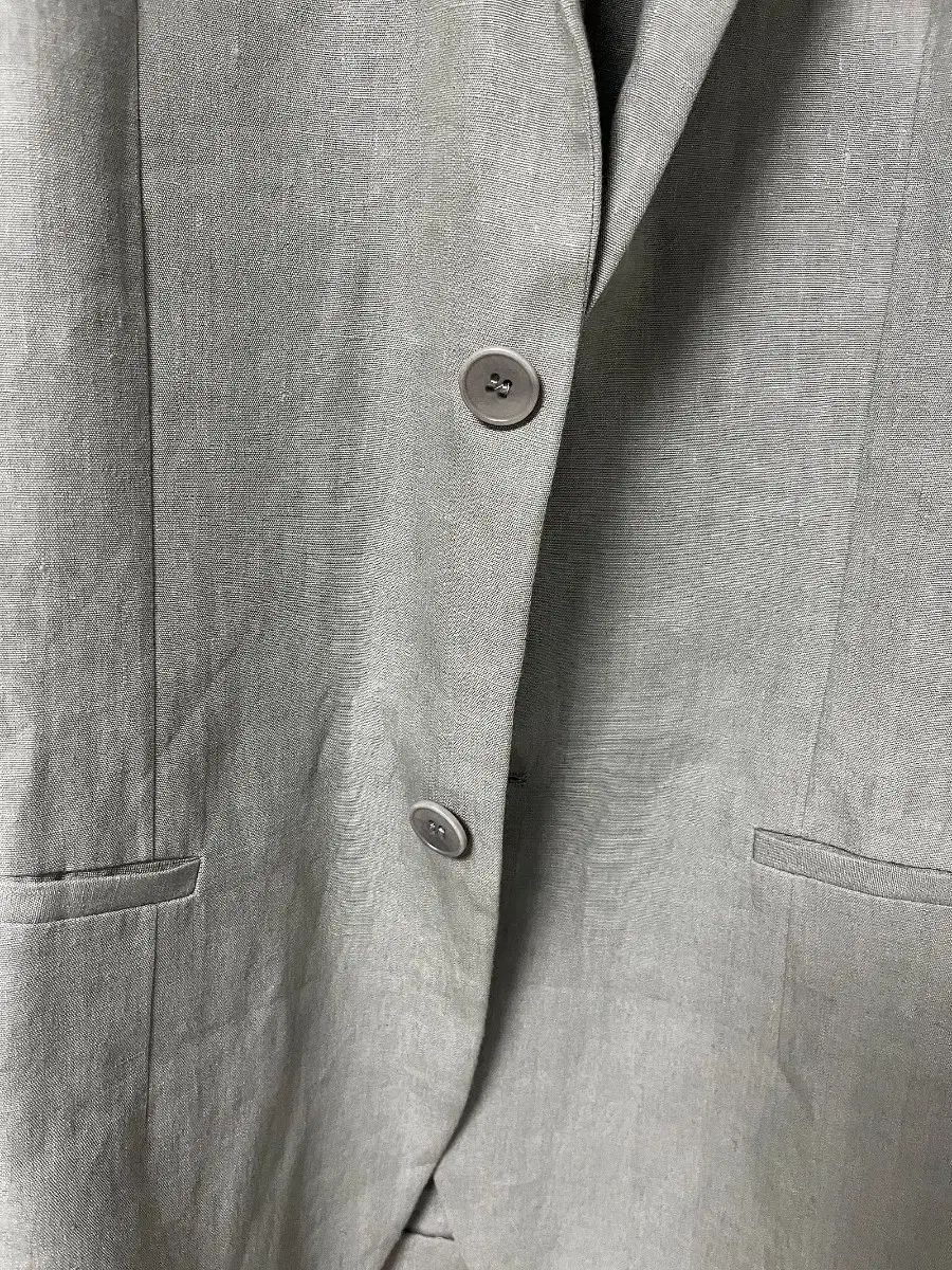 COS リネン ブレーザー ジャケット グレー 50