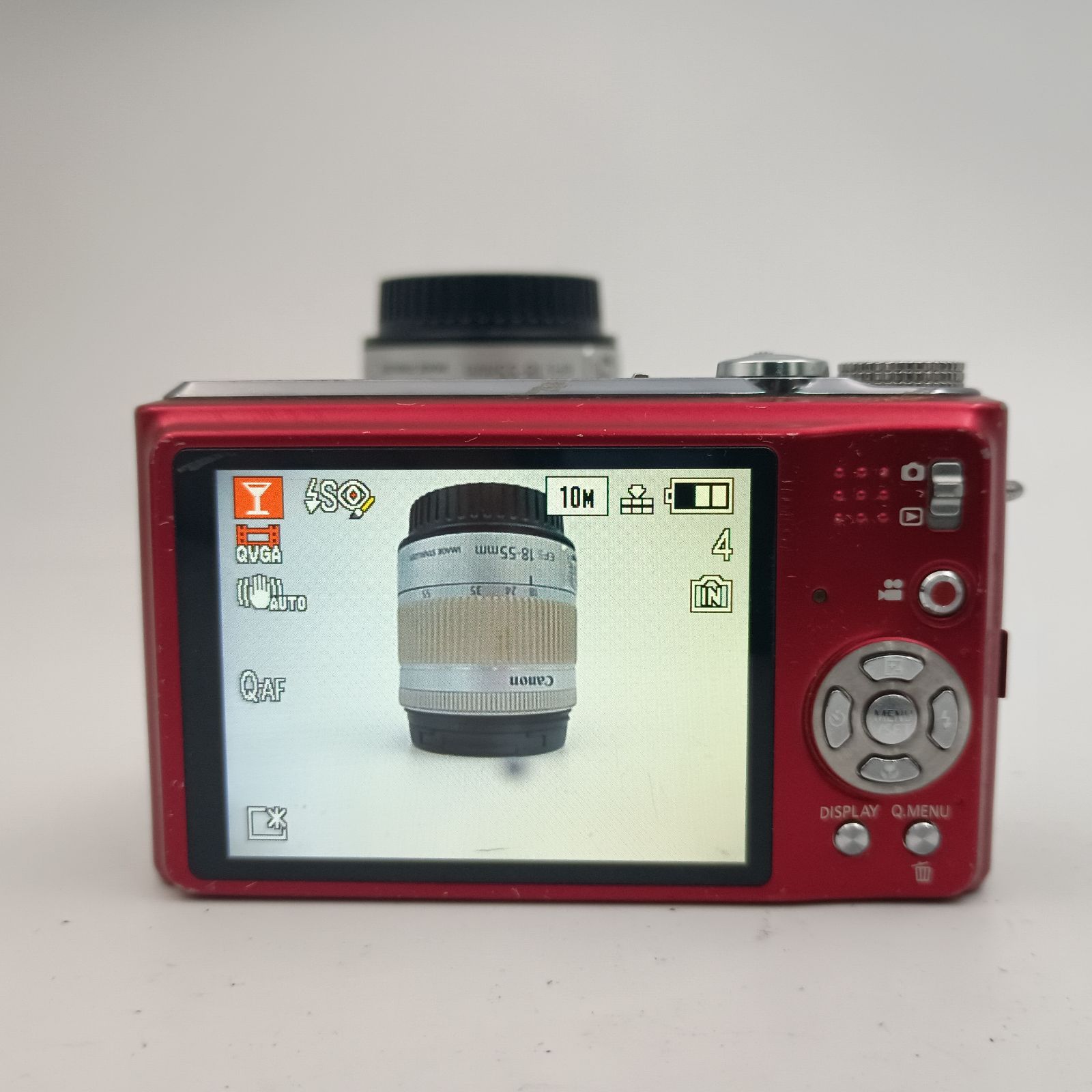 Panasonic LUMIX DMC-TZ7 コンパクトデジタルカメラ Red 赤