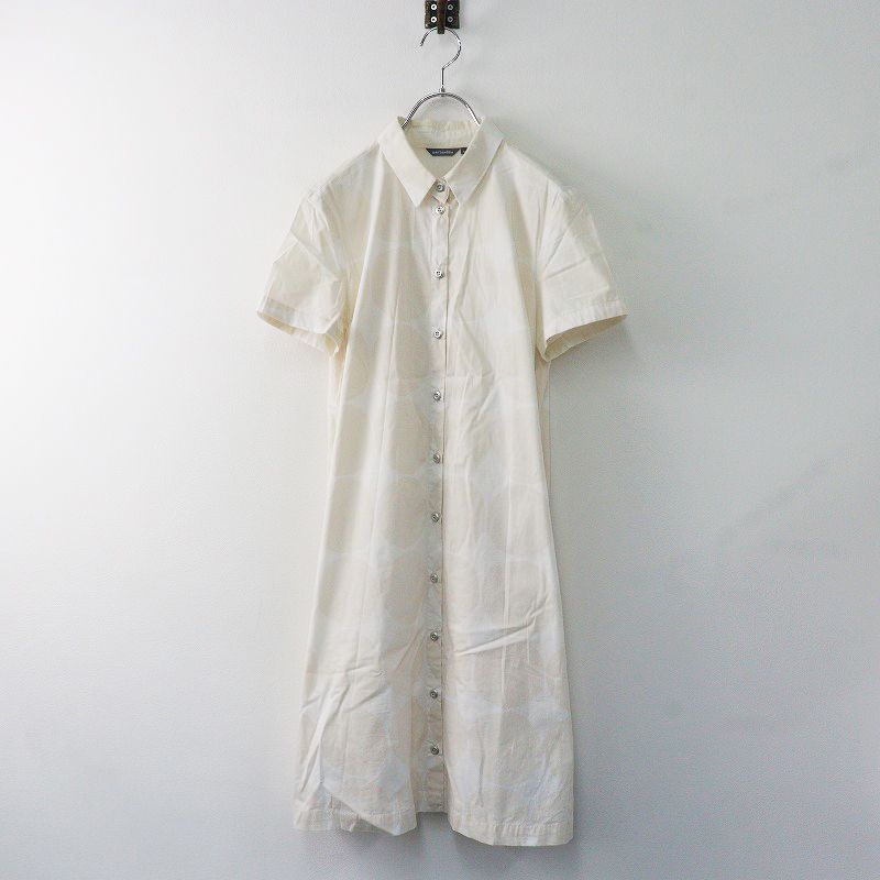 マリメッコ marimekko TRINA 2 PIENET KIVET シャツ ワンピース 36|ベージュ系 トップス 半袖 ロング 総柄 2400013968720