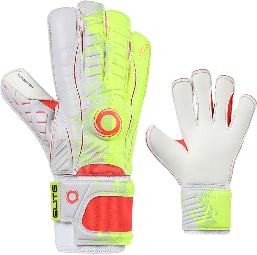 エリートスポーツ Elite Sport サッカー ELITE GLADIATOR 22 ゴールキーパーグローブ GK 手袋 ハイブリッドカット フィンガープロテクション メッシュ 屈曲性 通気性 グリップ ELG22808 WHITE ホワイト