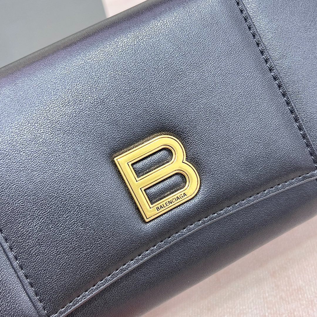 財布 ブラックレザー Bロゴ バレンシアガ BALENCIAGA バレンシアガ Bロゴ 長財布 ブラック レザー