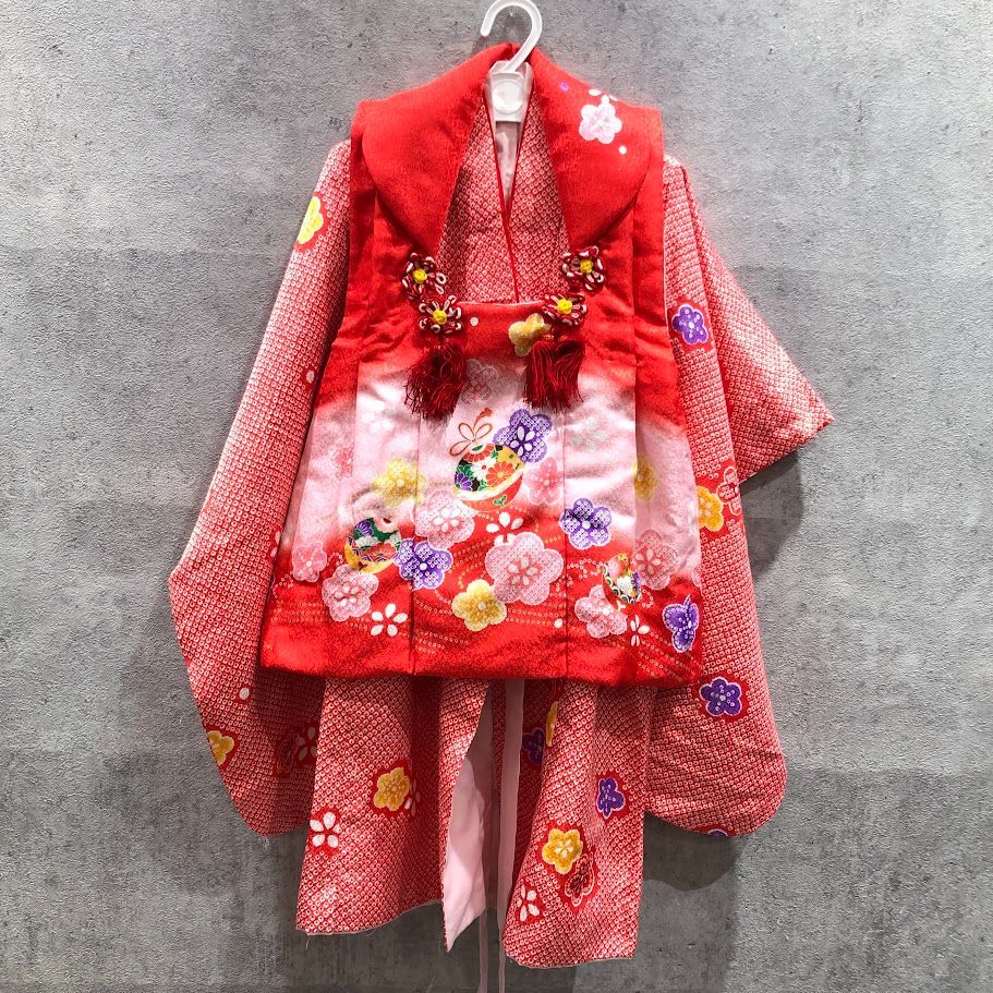 七五三 着物 被布セット 3歳 女の子 ガールズ 祝い着 被布 - メルカリ