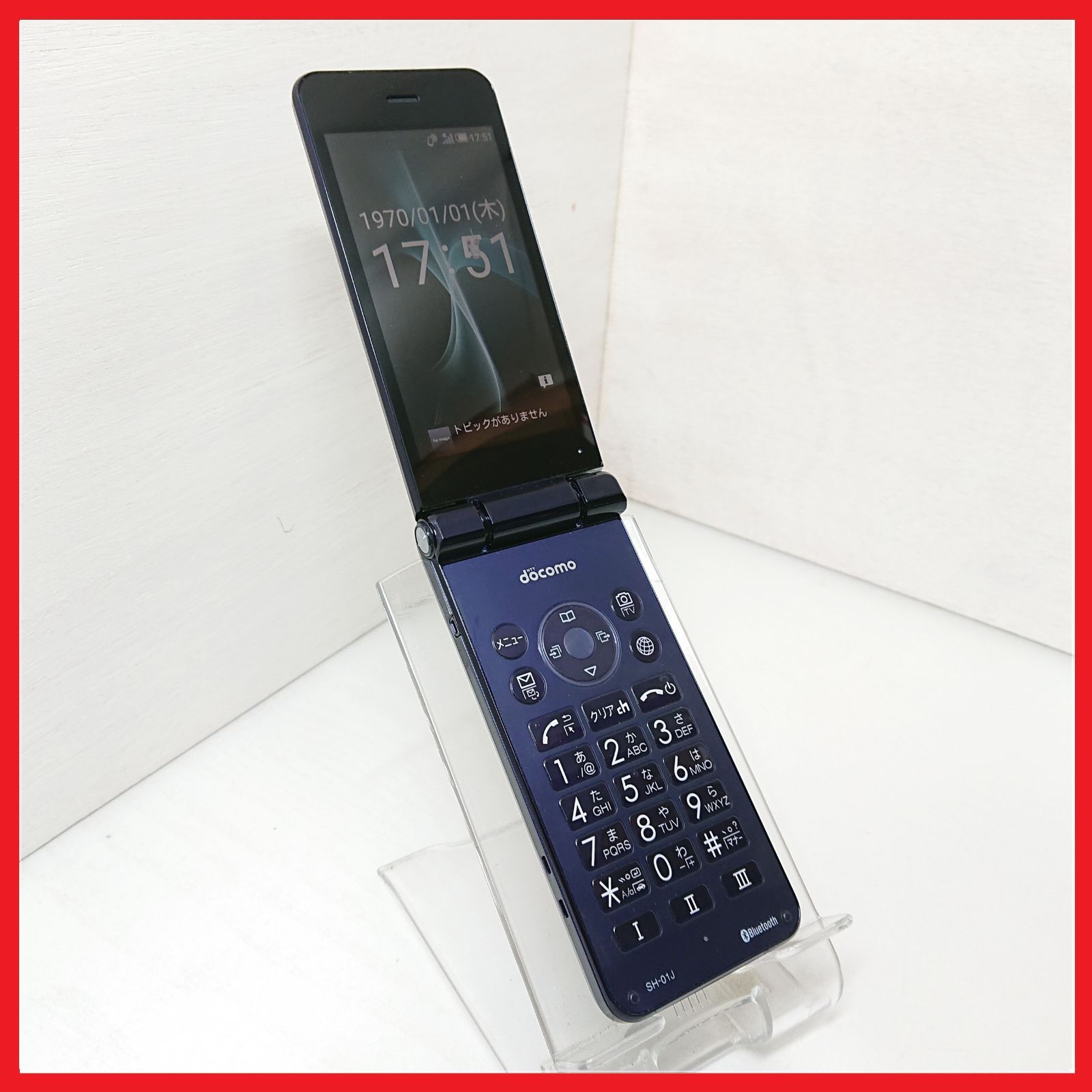 SIMフリー・4G携帯】docomo SH-01J AQUOSケータイ ：管理番号 154