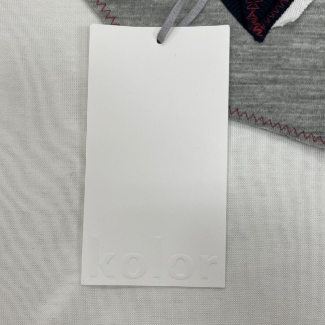 定価23100円 新品 kolor 22SS 度詰め天竺 ドッキング Tシャツ カラー 