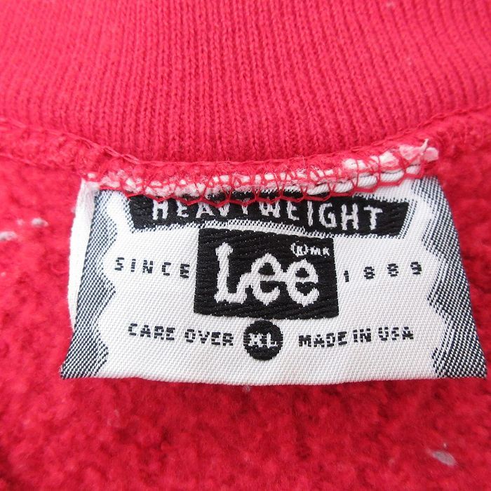 Lee 赤 クルーネック スウェット Lee 赤 クルーネック スウェット - メルカリ