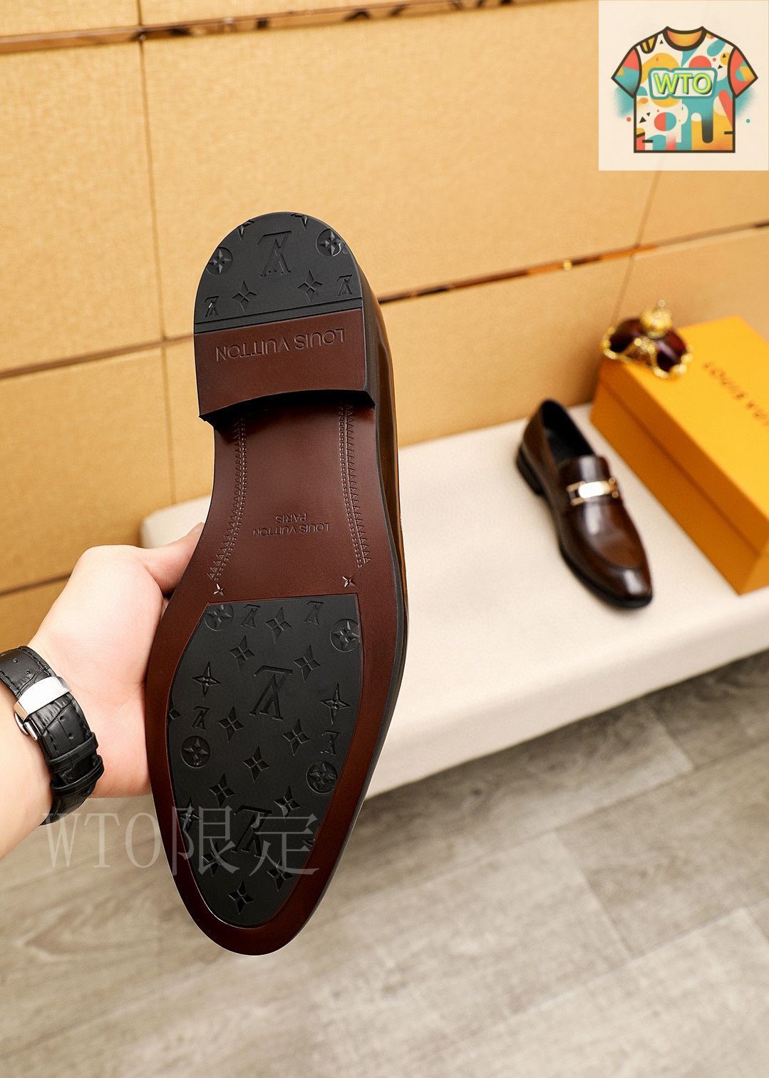 LOUIS VUITTON ルイ・ヴィトン カジュアルレザーシューズ30
