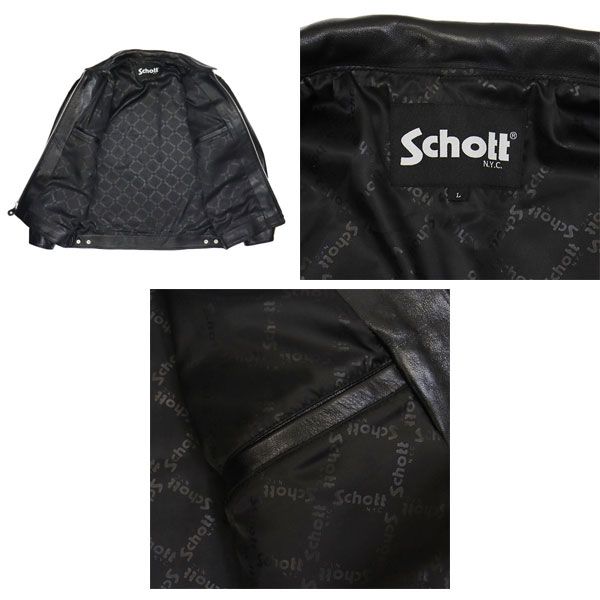 Schott (ショット) 3121034 LEATHER TRACKER JKT ラムレザー