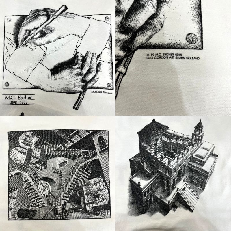 80s M.C.ESCHER マウリッツ エッシャー だまし絵 アート ビンテージ 