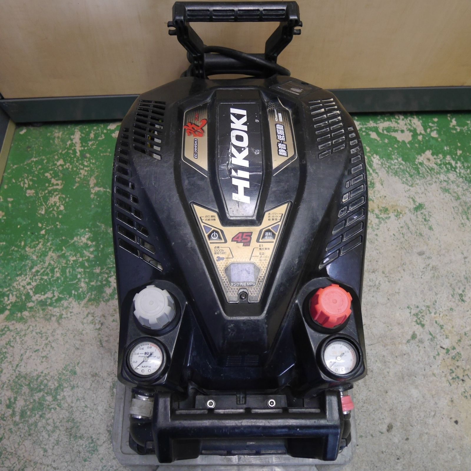 送料無料 HiKOKI ハイコーキ 高圧 エア コンプレッサー EC1445H3 改 45気圧 エアー ツール 工具 100V 現状品
