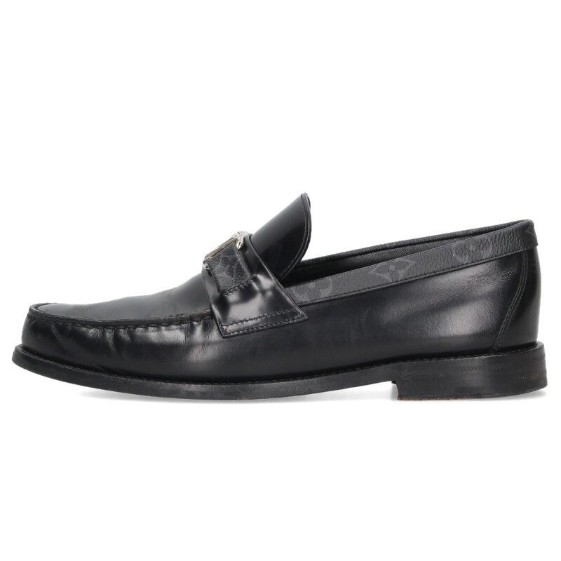 新品同様　LOUIS VUITTON ローファー メジャーライン エクリプス LVメジャーライン モノグラムエクリプス ローファー レザー