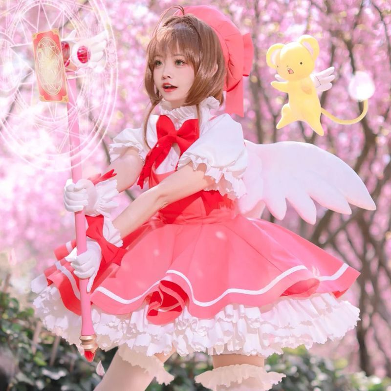新品未使用 カードキャプターさくら 木之本桜 コスプレ衣装 フル