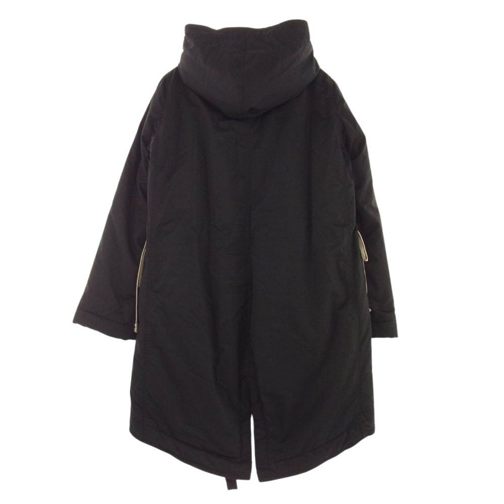 Rick Owens リックオウエンス DS02B4900-MU DRKSHDW Fishtail Parka ダークシャドウ ドローストリングス フィッシュテールパーカー 中綿 モッズコート ブラック系 S【美品】【中古】