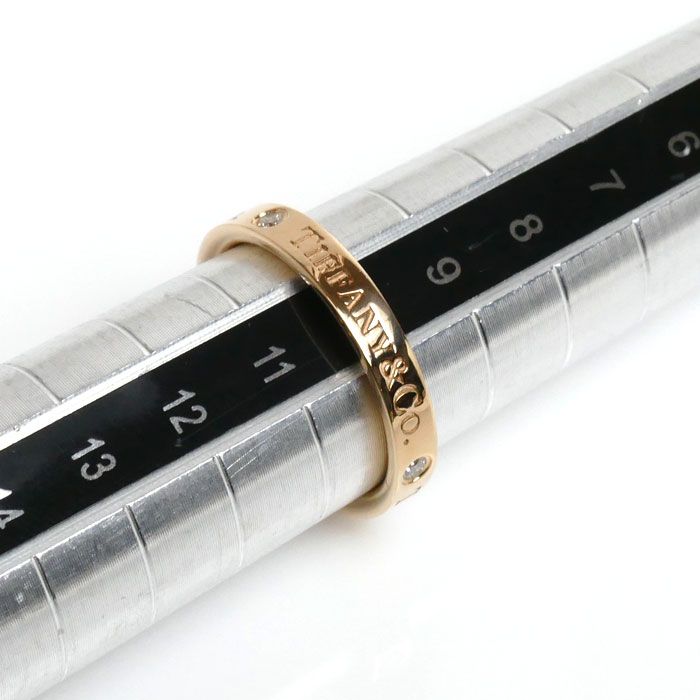 TIFFANY&Co. ティファニー K18PG ピンクゴールド フラットバンド 3P  