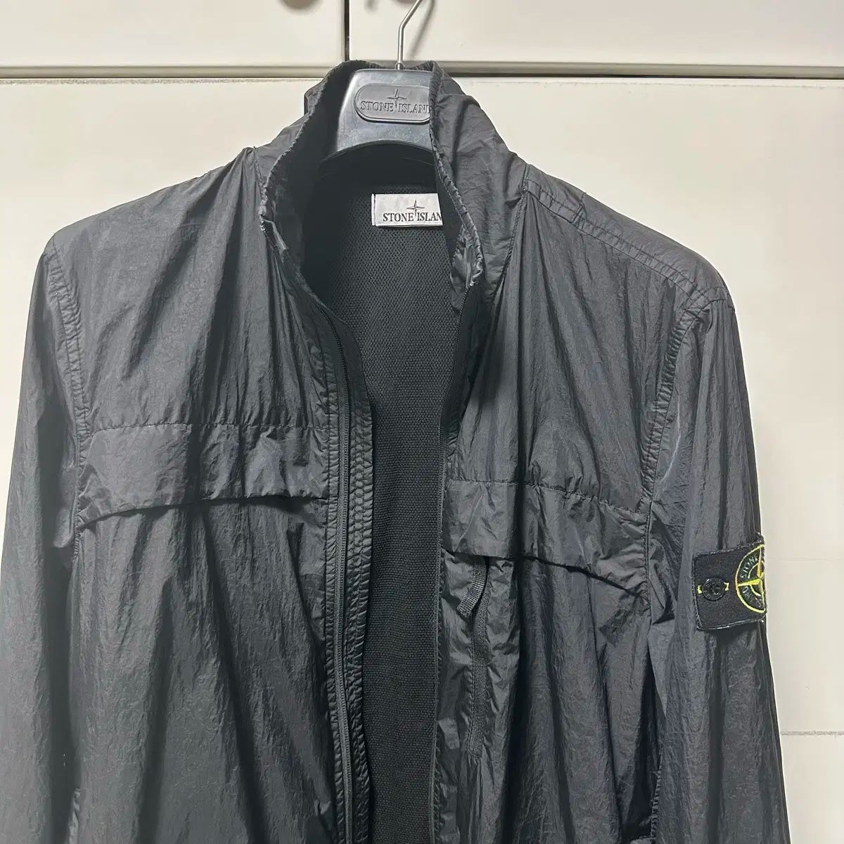 STONE ISLAND ストーンアイランド クリンクルレップス 黒 ジャケット