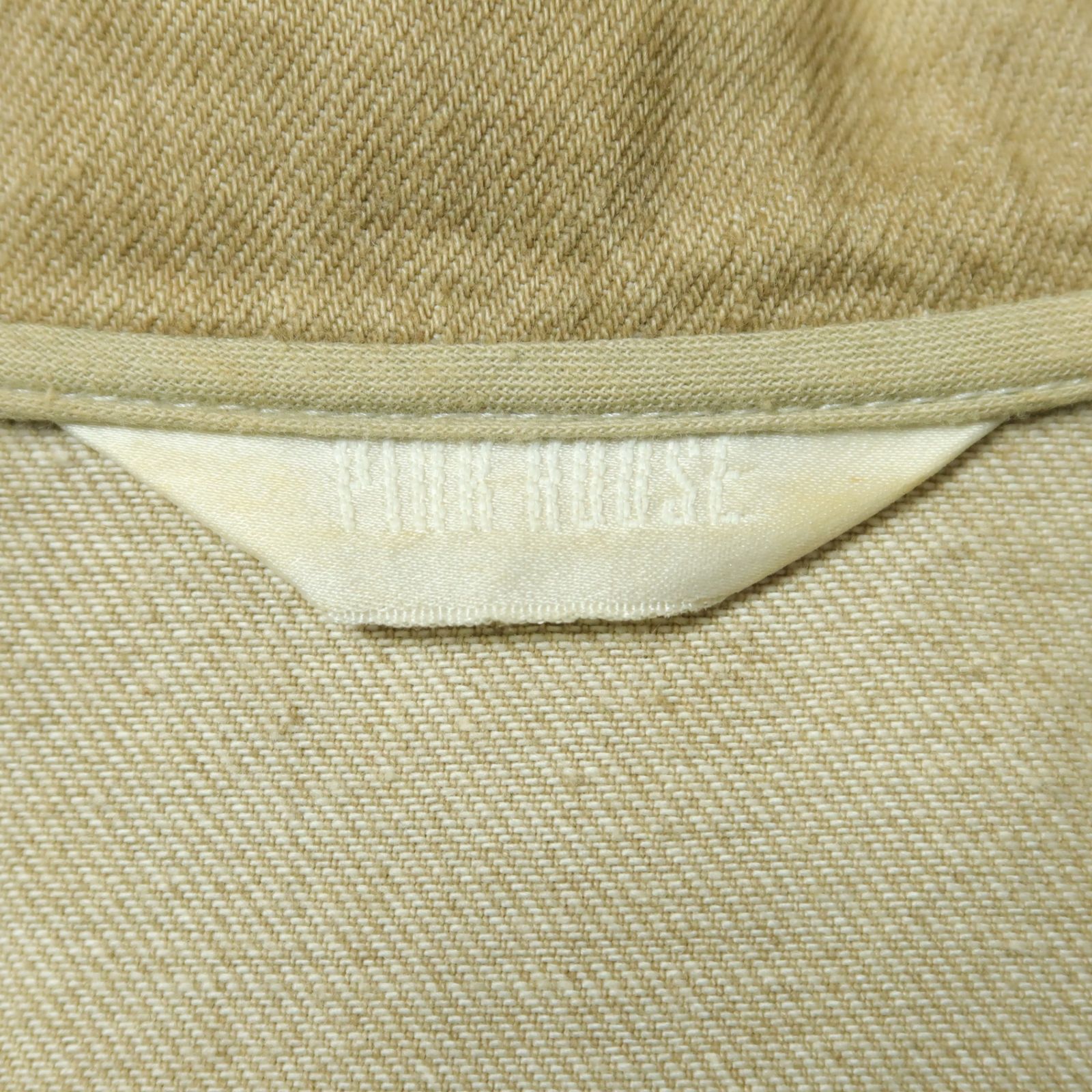 ピンクハウス☆オリチェ&シロツメクサpt♪パッチワークワンピース 薄茶  