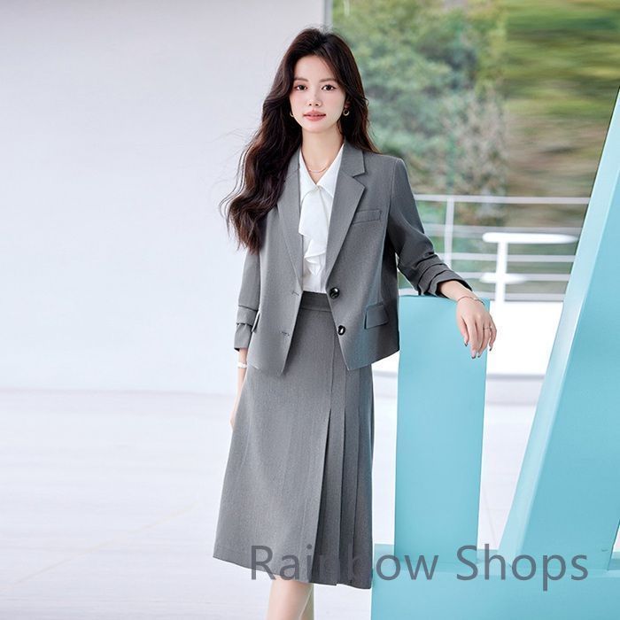 【美品】ONLY レディーススーツ スカート 上下セット DRESS+ セットアップ スーツ上下セット スーツセット ジャケット