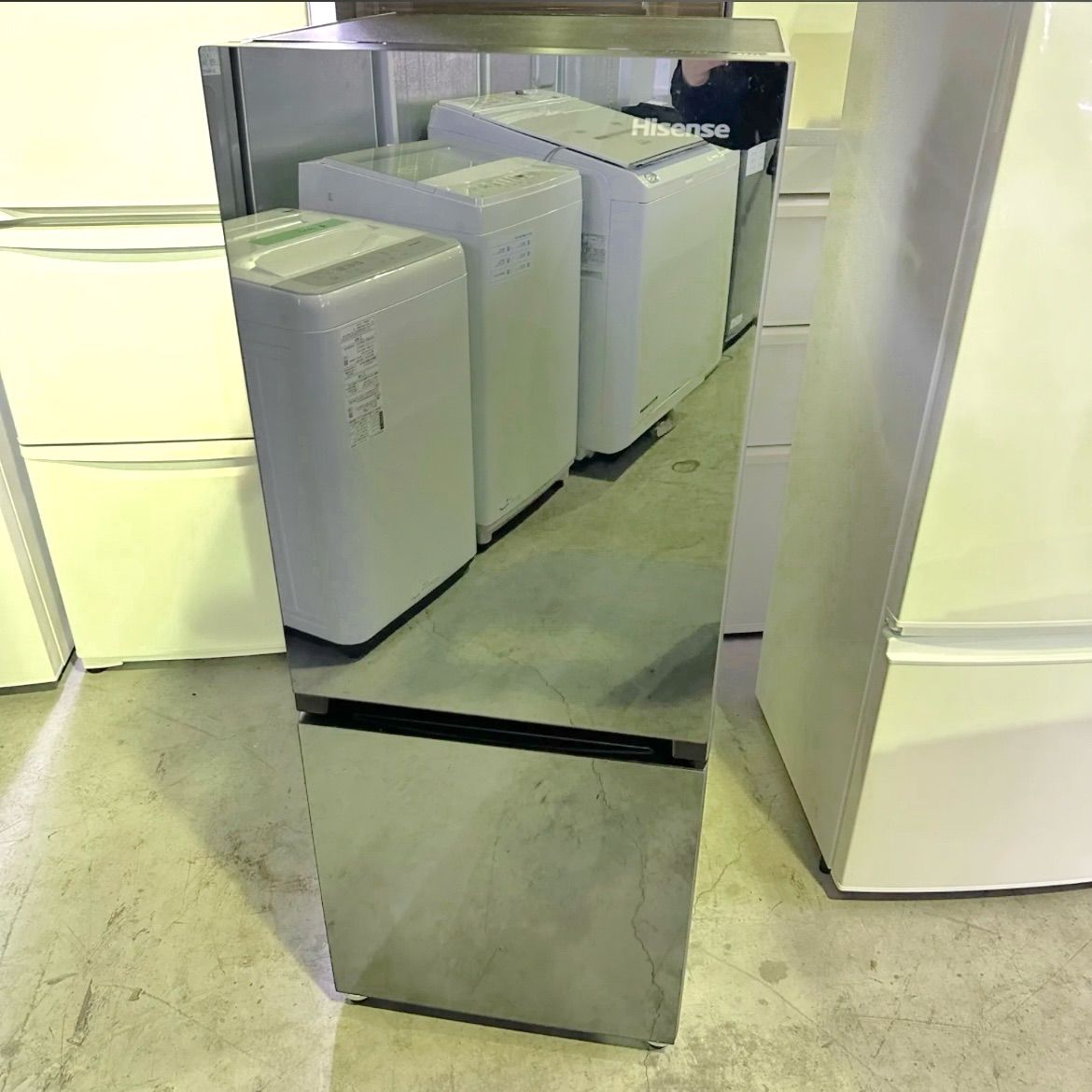 美品 Hisense 冷蔵庫 HR-G1501EM HR-G1501EM | ハイセンスジャパン株式会社