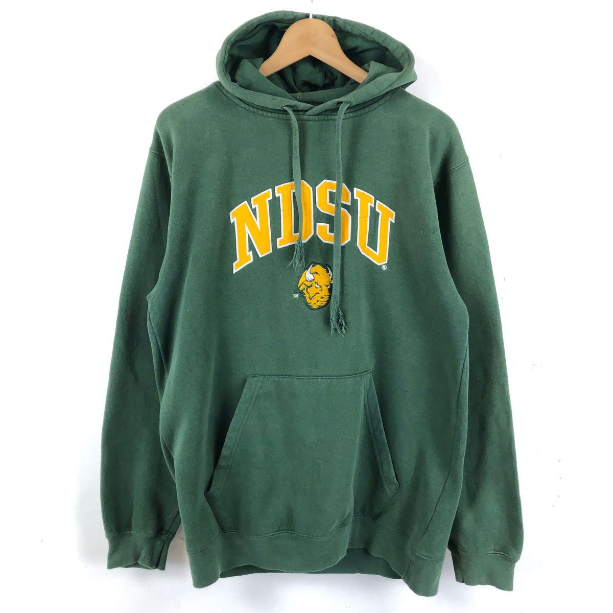 【古着】 カレッジ スウェット ワッペン NDSU 90年代 グリーン系 メンズM 【中古】 n048299