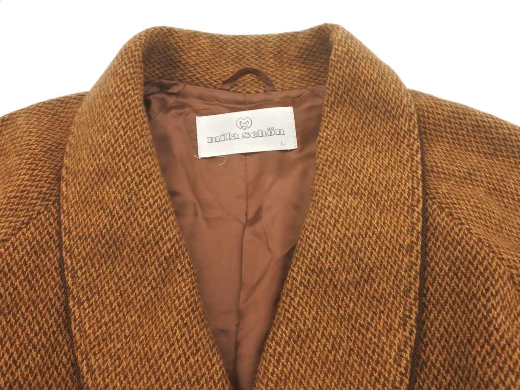 mila schon ミラショーン コート カシミヤ グレー アウター MILA SCHON MILANO（ミラ ショーン ミラノ）ウールカシミア