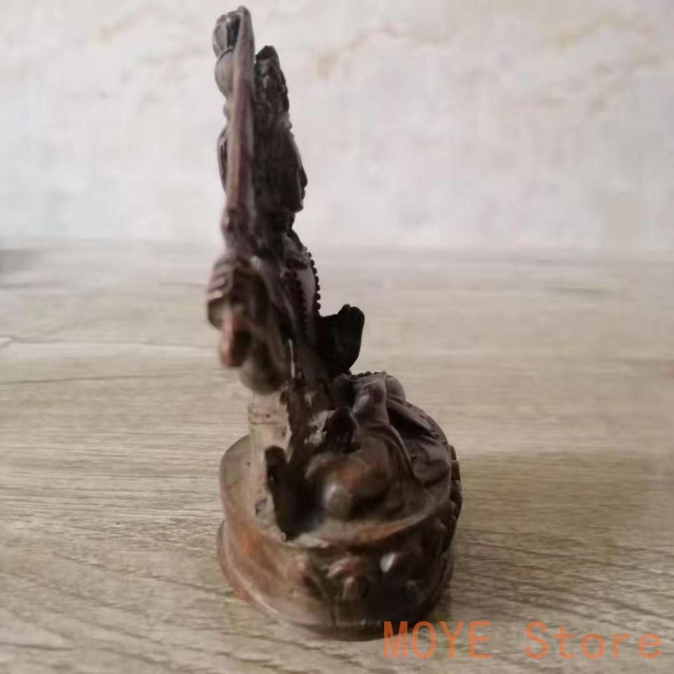 仏教美術 文殊菩薩仏像 奉納仏像 鎮宅 辟邪 開運 工芸品 置物zw0829