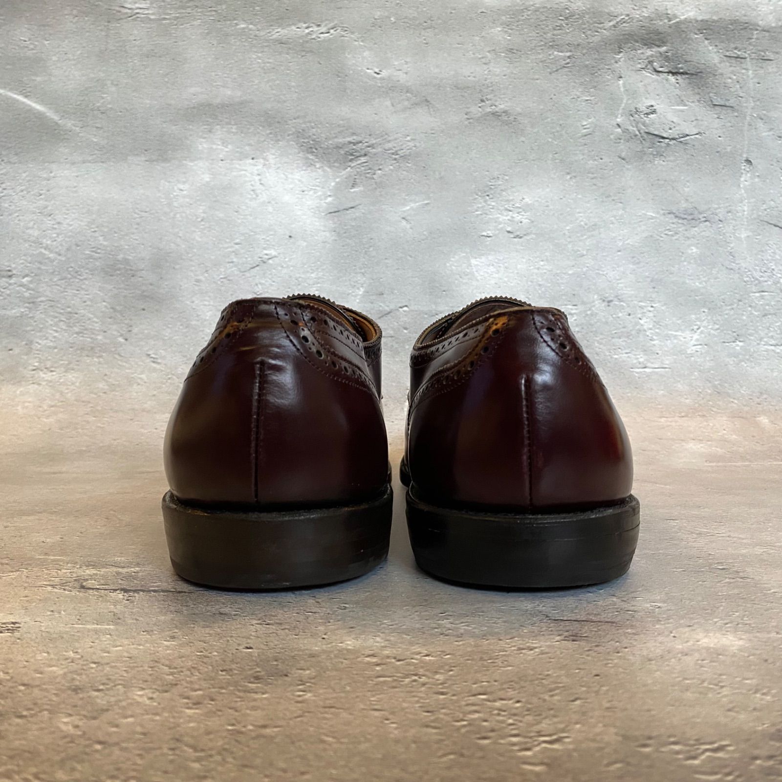 新品 Allen Edmonds Sanford セミブローグ ダービーシューズ キャップ 
